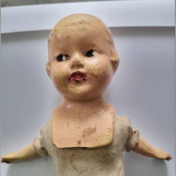 Vintage Other - 1920s Antique Hay Body Doll